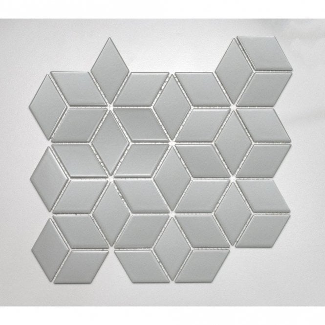 3D Matt Grey 30.5cm x 26.5cm Mosaic