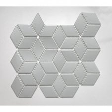 3D Matt Grey 30.5cm x 26.5cm Mosaic