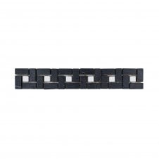 Adria Black Stone 5cm x 30cm Border Tile