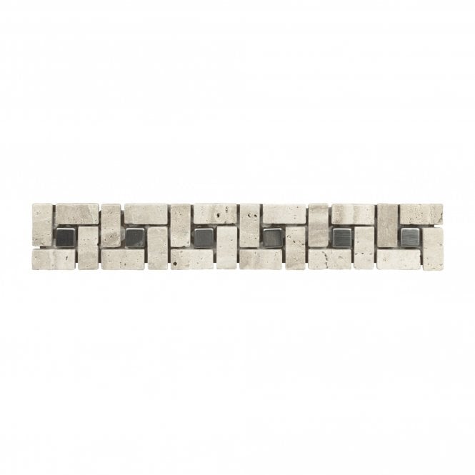 Adria Stone & Metal 5cm x 30cm Border Tile