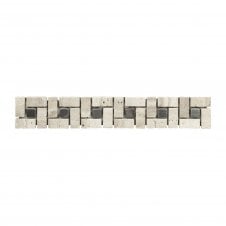 Adria Stone & Metal 5cm x 30cm Border Tile