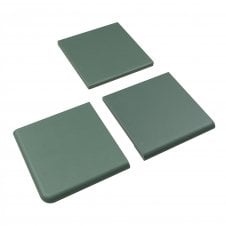 All Victorian Green Fireplace Quarry Hearth Tile Set