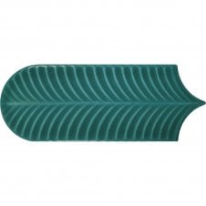 Alma Scale Emerald 8cm x 21.5cm Wall Tile