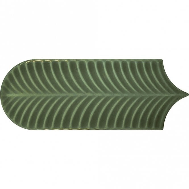 Alma Scale Green 8cm x 21.5cm Wall Tile