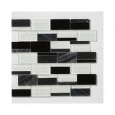 Antartic Monochrome 29.2cm x 29.8cm Mosaic Tile