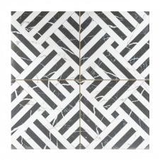 Apollo Marble Effect Charcoal 45cm x 45cm Wall and Floor Tile