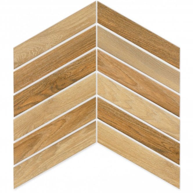 Arrow Cedar 8cm x 40cm Wall & Floor Tile