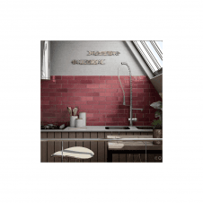 Artesano Burgundy 6.5cm x 20cm Wall Tile
