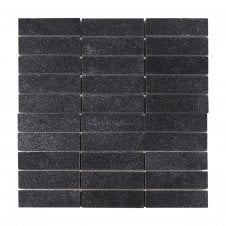 Smart Lux Black 30cm x 30cm Mosaic Tile Wall & Floor Tile
