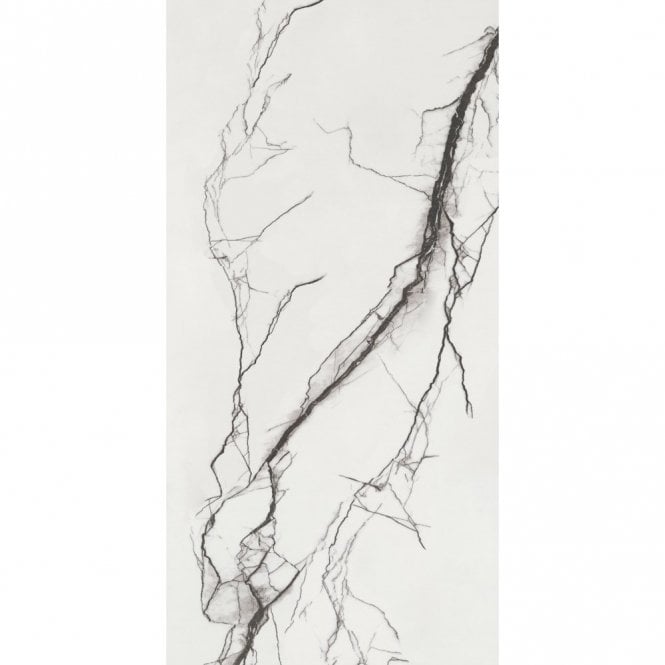 B&W Marble Matt 60cm x 120cm Wall and Floor Tile