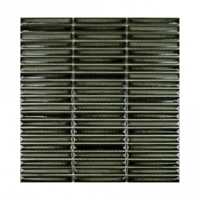 Bamboo Lustre Porcelain Mosaic Forest 28.4cm x 29.5cm Mosaic Tile