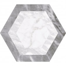 Bardiglio Geo Hexagon 17.5cm x 20cm Wall & Floor Tile