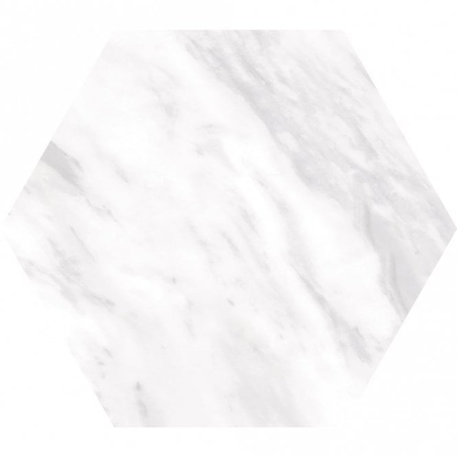 Bardiglio Light Hexagon 17.5cm x 20cm Wall & Floor Tile
