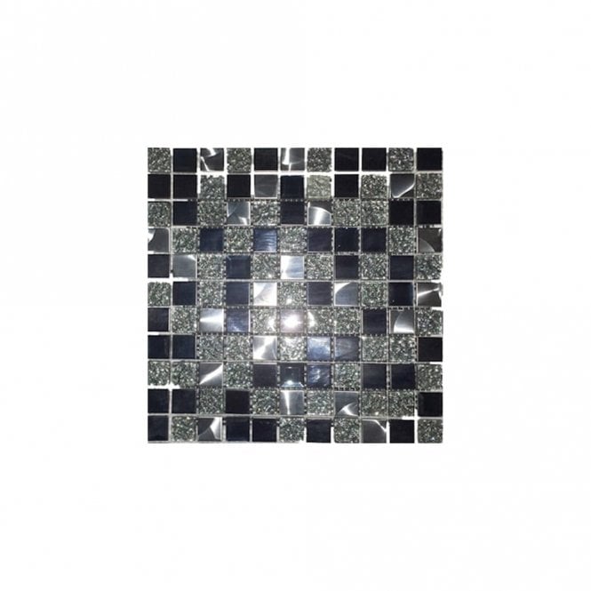 Black Diamond 30cm x 30cm Mosaic Tile