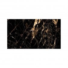 Black & Gold Marble Effect 60cm x 120cm Wall & Floor Tile