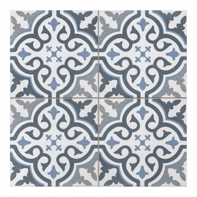 Briana Marine 45cm x 45cm Wall & Floor Tile