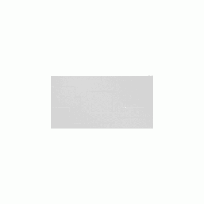 British Ceramic Tile Function and Form Patchwork White Satin 24.8cm x 49.8cm Wall Tile