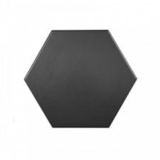Hexagon Black 175mm x 202mm Multi-Use Tile