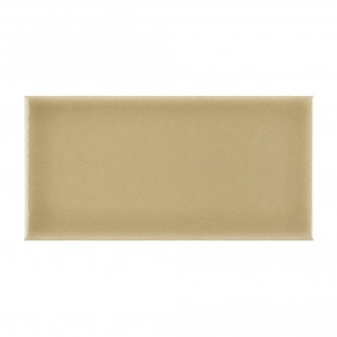 British Ceramic Tile Puddle Glaze Shortbread 7.5cm x 15cm Wall Tile