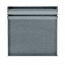Puddle Glaze Smoked Grey 15cm x 15cm Skirting Tile