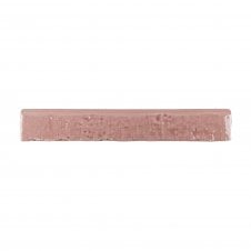 Brutalist Brick Crackle Bullnose Coralito 3.8cm x 23.5 cm Wall Tile