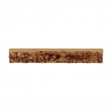 Brutalist Brick Crackle Bullnose Honey 3.8cm x 23.5 cm Wall Tile