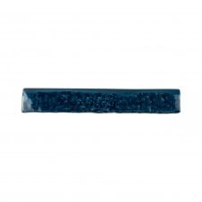 Brutalist Brick Crackle Bullnose Indigo 3.8cm x 23.5 cm Wall Tile