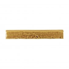 Brutalist Brick Crackle Bullnose Mustard 3.8cm x 23.5 cm Wall Tile