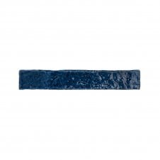 Brutalist Brick Crackle Indigo 3.8cm x 23.5 cm Wall Tile