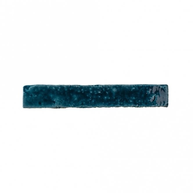 Brutalist Brick Crackle Sapphire 3.8cm x 23.5cm Wall Tile