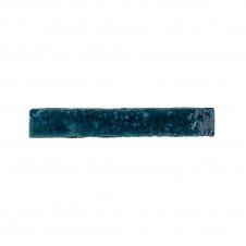 Brutalist Brick Crackle Sapphire 3.8cm x 23.5cm Wall Tile