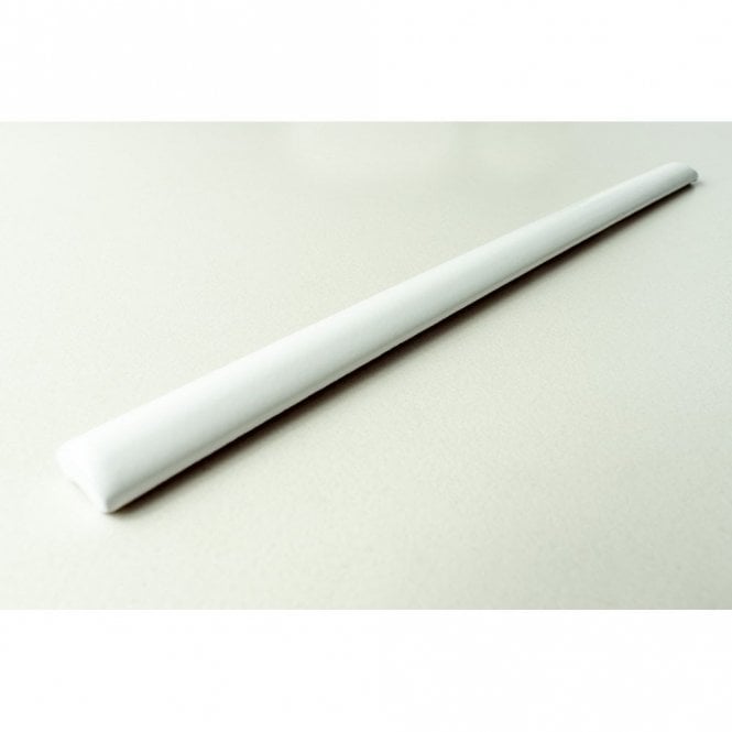 Bullnose White Matt 1.2cm x 15cm Border tile
