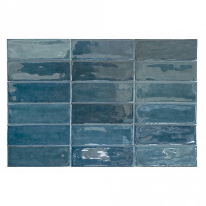 Calpe Blue 5cm x 15cm Wall Tile