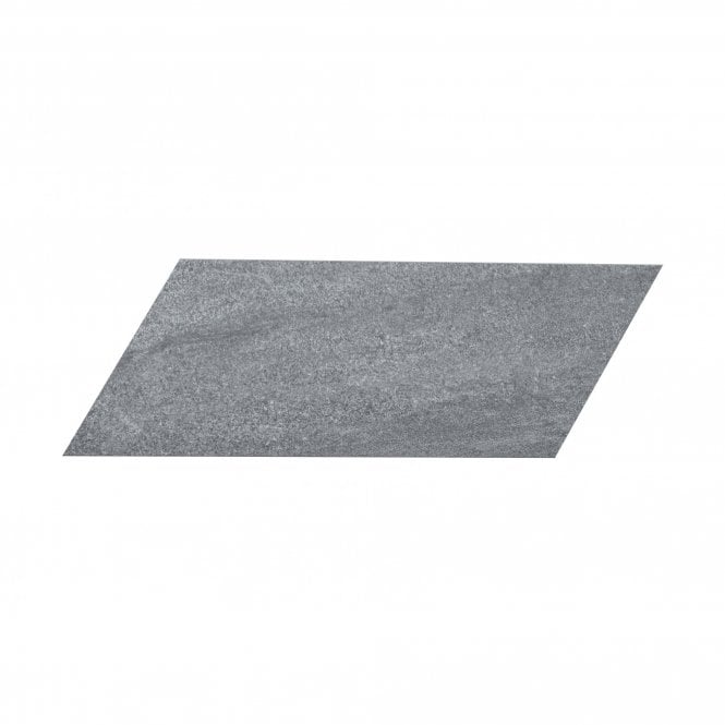 Canyon Chevron Nero Left 10cm x 30cm Wall Tile