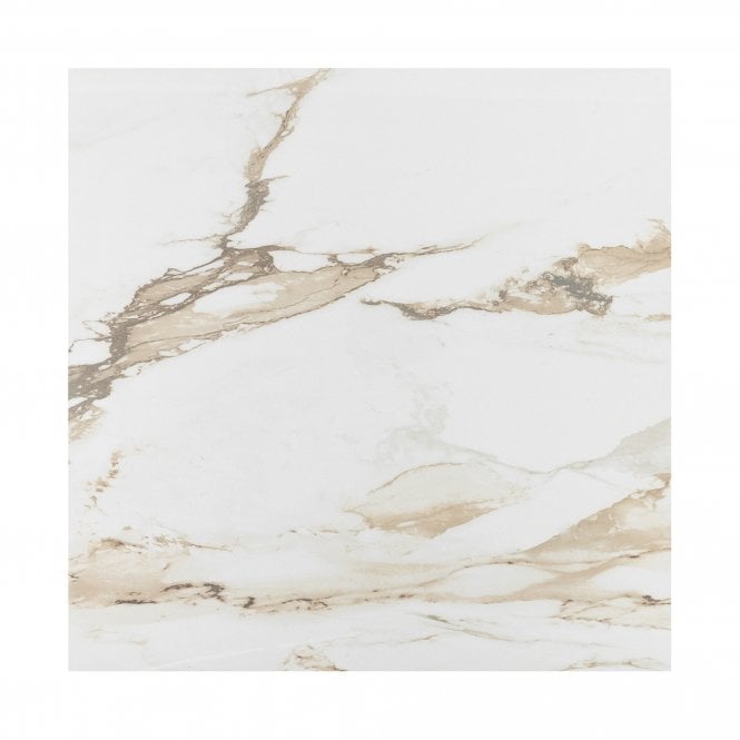 Capel Gold Polished 80cm x 80cm Marble Effect Tiles
