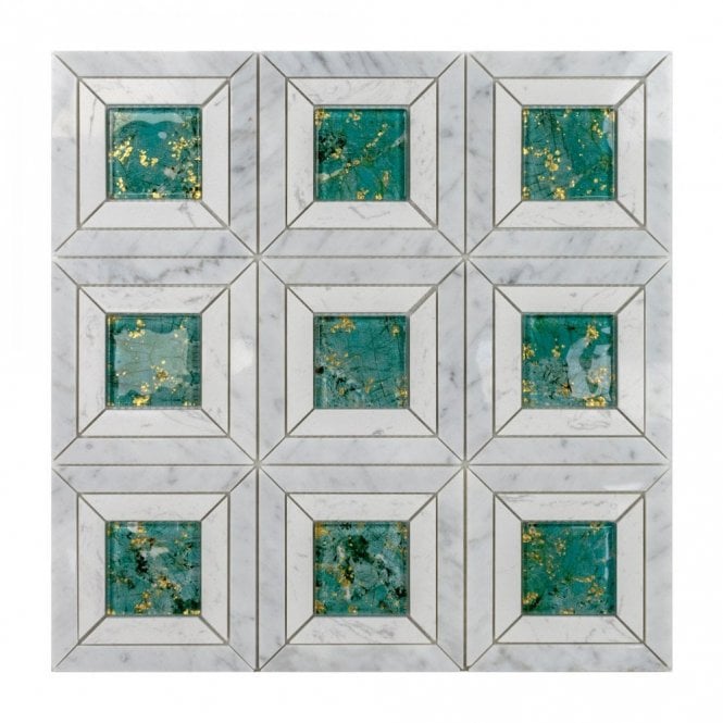 Carrara Jade Stone 35cm x 35cm Mosaic Tile
