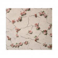 Cemented Floral Coral Wall Paper