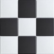 Chessboard Glossy 30.6cm x 30.6cm (9.7cm x 9.7cm) Wall & Floor Tiles