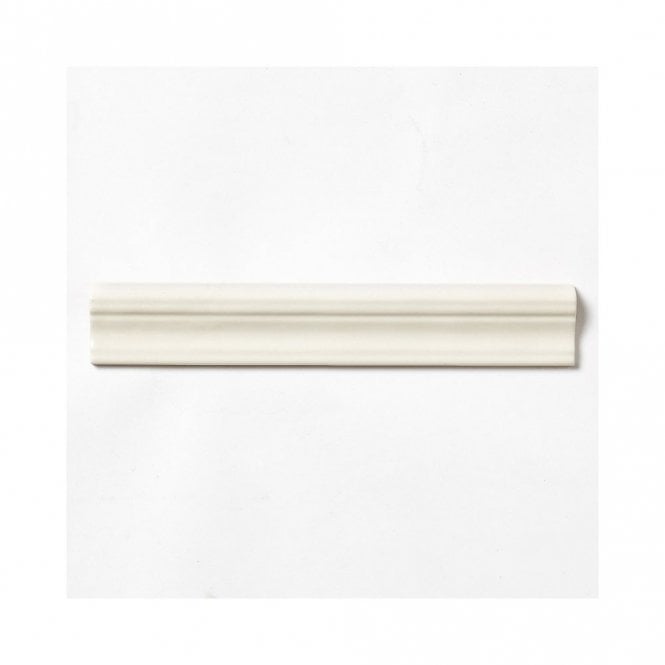 Cifre Ceramica Moldura Colonial Ivory Brillo 5cm x 30cm Wall Tile