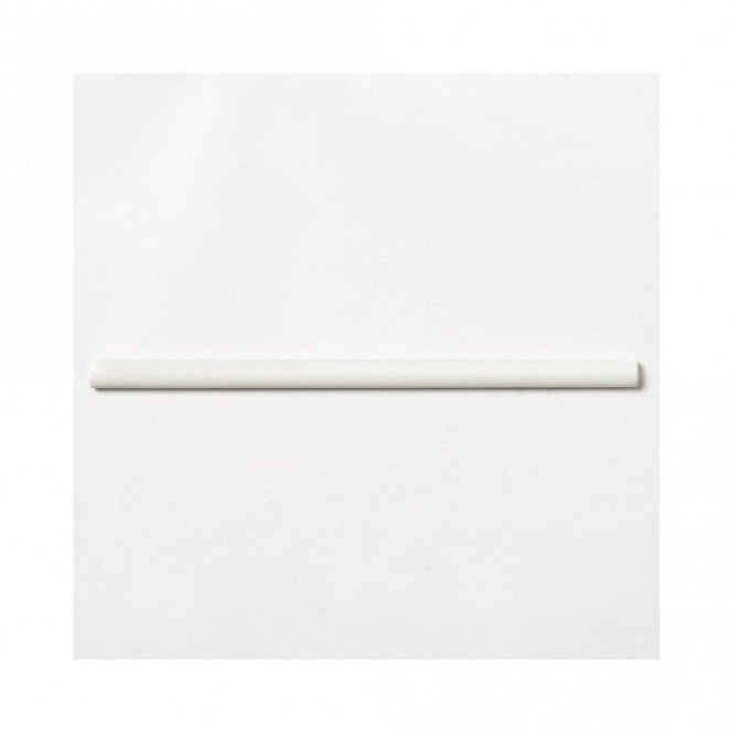 Colonial Quarter Round White Brillo 1.5cm x 30cm Wall Tile