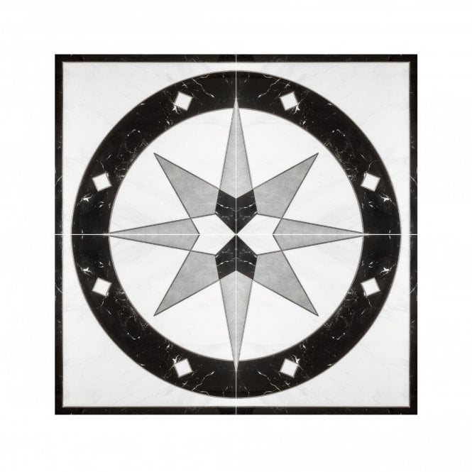 Compass 60cm x 60cm Floor Tile (4 tile set)