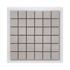 Concrete Flower Light Grey 29.7cm x 29.7cm Mosaic Tile