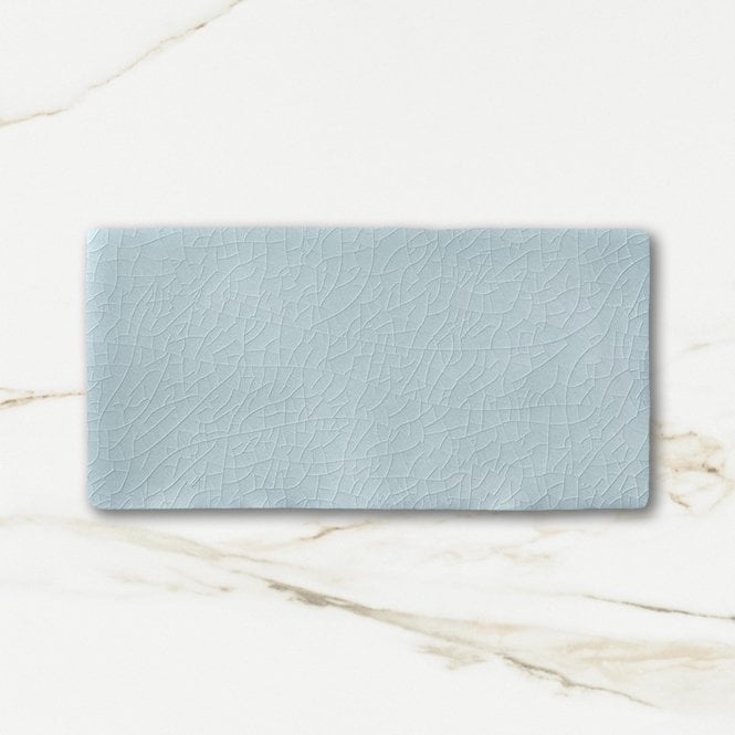 Crackle Glaze Belgravia Blue 7.5cm x 15cm Wall Tile