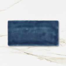 Crackle Glaze Chelsea Blue 7.5cm x 15cm Wall Tile