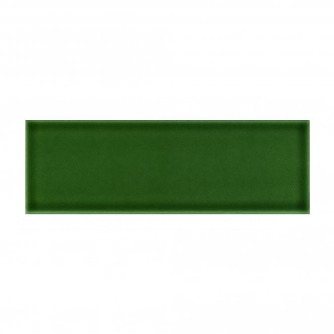 Crackle Glaze Green Victoria 10cm x 30cm Wall Tile