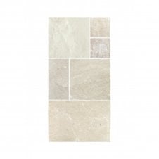 Crema Beige Tumbled Edge French Pattern Set (0.74 sqm)