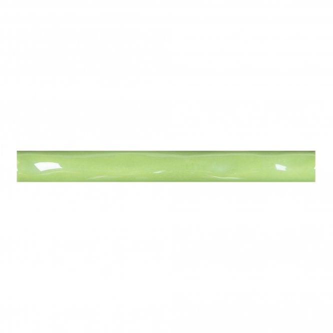 Curva Verde Lustre Ripple 2cm x20cm Border Tile