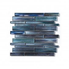 Deep Pacific Coral Blue 30cm x 30cm Mosaic Tile