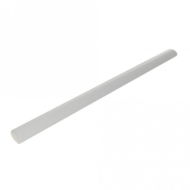Definitions Light Grey Matt 1.5cm x 24.8cm Bullnose Border Tile