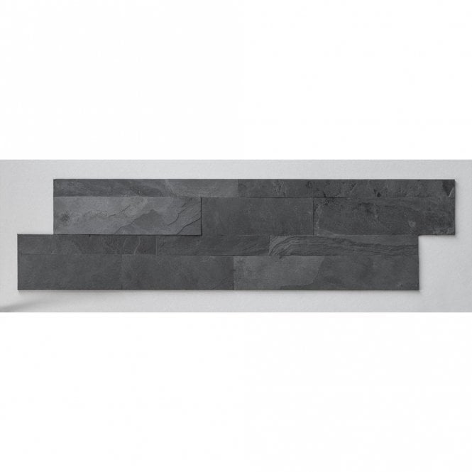 Desert Black Stone 15cm x 60cm Peel & Stick Panel Tile